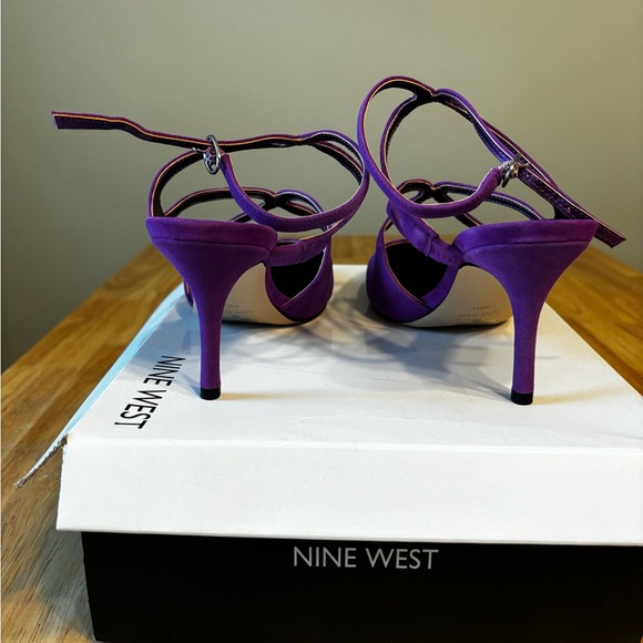Nine West Purple Strappy Heels - Picture 2 of 5